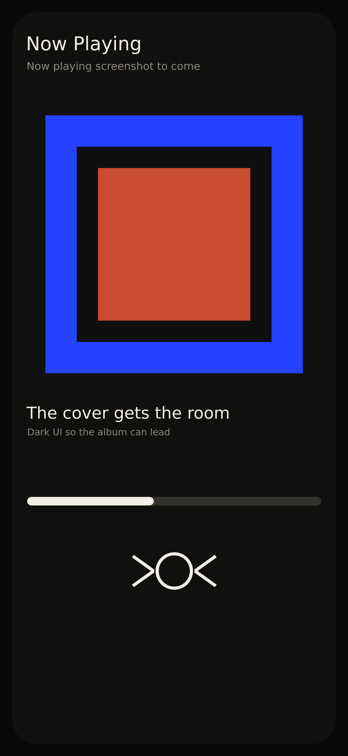 Placeholder for Sillon now playing screenshot.